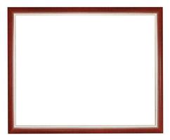 narrow brown wooden picture frame photo