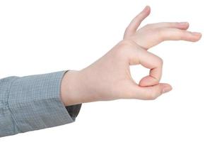 a-ok finger sign - hand gesture photo