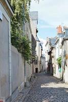 medieval narrow street in Angers, France photo