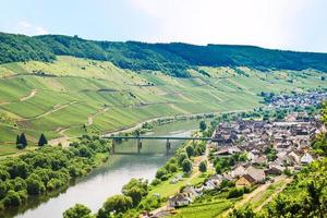 small town in valley of Mosel river photo