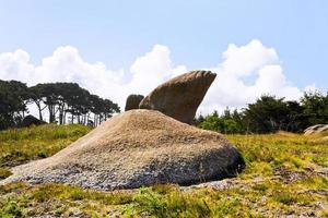 rock wasteland in Brittany photo