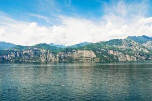 Lake Garda from Malcesine village, Italy photo