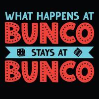 bunco camiseta vector