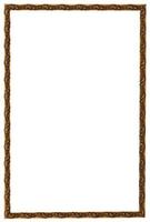 baroque style narrow picture frame photo