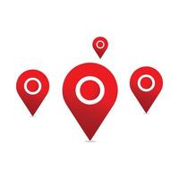 red map marker icon vector design