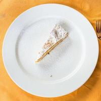 top view of local sicilian sweet lemon cake photo