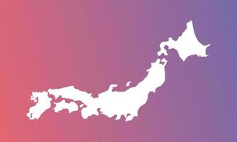 Japan background with red and purple gradient vector