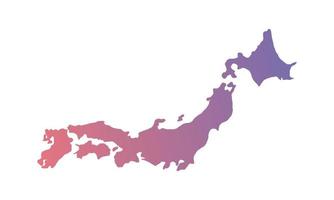 Japan background with color gradient vector