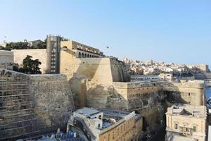 view of Valletta buildings, Malta photo