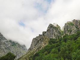 rocks in mountain national park Picos de Europa photo