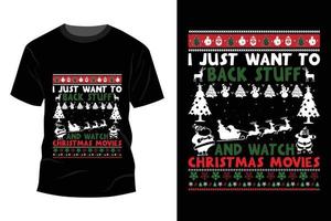 Christmas T-shirt Design vector