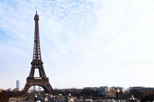 Torre Eiffel en París foto
