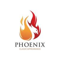 phoenix logo design template vector