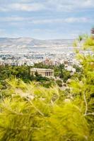 view on Athens and Temple of Hephaestus photo
