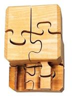 three dimensional wooden puzzle photo