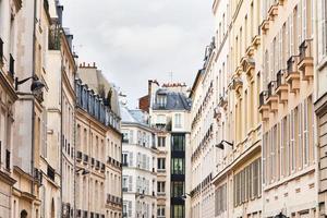 facades of Paris buildings photo