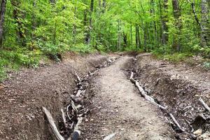 mountain narrow road photo