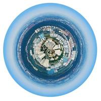 spherical panorama of Moscow residential district photo