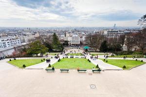 Paris from montmartre hill photo