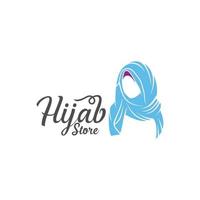 belleza hijab logo diseños vector muslimah moda logo plantilla