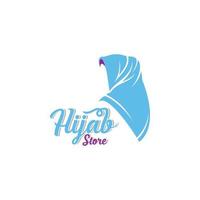 belleza hijab logo diseños vector muslimah moda logo plantilla