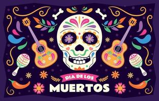 Dia De Los Muertos Background vector