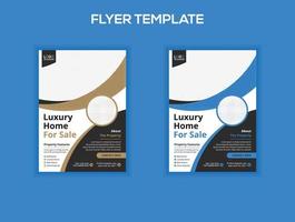 Creative and modern real estate flyer vector