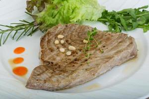 Grilled tuna steak photo