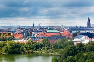 view on center of Copenhagen, Denmark photo
