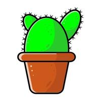 ilustración de planta de cactus en estilo plano vector