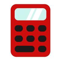 ilustración del icono de la calculadora en estilo plano vector