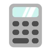 ilustración del icono de la calculadora en estilo plano vector