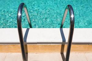 handles of outdoor swimming pool photo