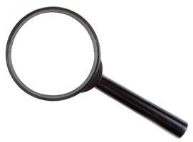 magnifying loupe isolated photo