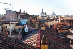 old residential district in Rome photo