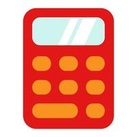 ilustración del icono de la calculadora en estilo plano vector