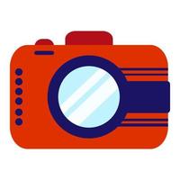 illustration of camera icon in flat style vector