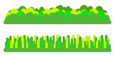 Flat illustration of grass icon vector