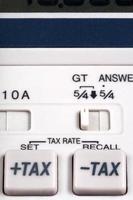 tax rate  buttons photo