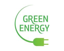 Green energy vector illustration