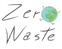 vector de logotipo de cero residuos