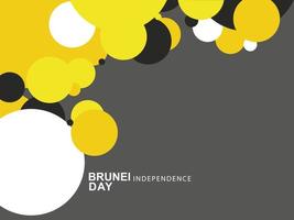 fondo de plantilla de diseño de vector de día de la independencia de brunei