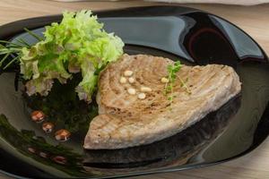 Grilled tuna steak photo