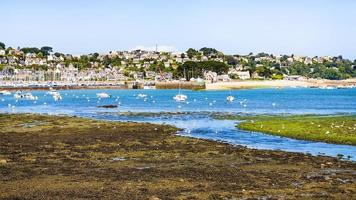 view of Perros-Guirec commune through estuary photo