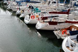 yacht mooring in France photo