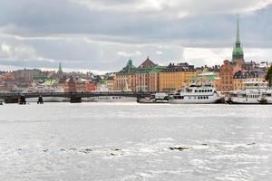 panorama of Stockholm city, Sweden photo