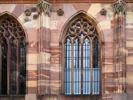 outdoor windows of Strasbourg Cathedral photo