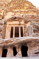 antique Nabatean Temple in Little Petra photo