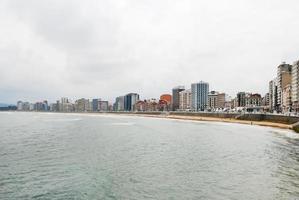 view of Gijon city in Asturias, Spain photo