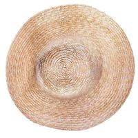 top view of country straw broad brim hat photo